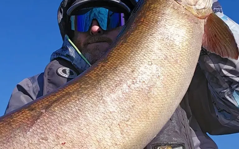 Catching a 50 Muskie during an event